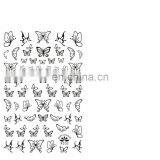 Stickers Gold Butterfly Decals Holographic Decal 3D Buttrrfly Silver Metallic Nail Sticker thumbnail-1