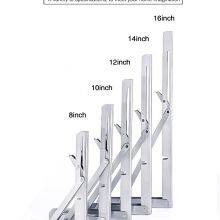 Heavy Duty Folding Table Metal Bracket Triangle Adjustable Mounting Folding Stainless Steel Shelf Bracket thumbnail-4