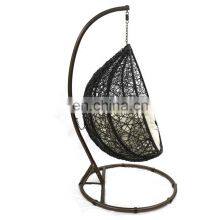 Indoor & Outdoor FurnitureStandalone PE Rattan Wicker Metal Hanging Egg Chair Hammock Swing Chair Gardern Furniture thumbnail-2