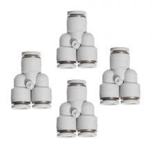 PY Series 3 Way Plastic Pneumatic Hose Air Tube Compact One Touch Fittings thumbnail-3