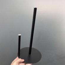 Stainless Steel Rolled Paper Bar Vertical Round Head Without Punching Kitchen Bathroom Toilet Paper Rack European-style Paper Towel Rack thumbnail-5