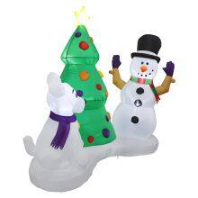 Christmas Yard Decor With Inflatable Snow Globe – Perfect for Xmas Decor thumbnail-3