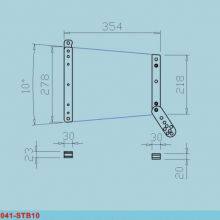 032 Precision Professional Sound Audio 8 Inch Line Array Speakers Accessories Component Rigging Hardware Equipment Parts thumbnail-4