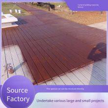 Prefabricated Concrete Imitation Wood Paving Slabs, Cement, Customizable for Scenic Areas, River Courses, Wood-grained Floorboards, Park Landscape Plank Walkway Boards thumbnail-1