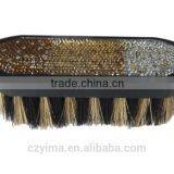 New! Bling Horse Dandy Brush/yellow Gradient Pattern/rhinestone thumbnail-1