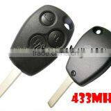Renault 3 Button Remote Key With VA6 Blade Round Button thumbnail-1