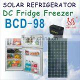 BCD-98 DC Solar refrigerator,DC Solar Fridge Freezer 98L