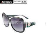 High Quality Acetate Round Sunglasses for Women Custom Logo thumbnail-1