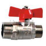 Double Male Brass Ball Valve thumbnail-1