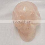 Rose Quartz Skull,wholesale Stone Skull Carving thumbnail-1