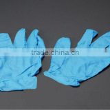 Blue 4mil powdered medical surgical high five synthetic nitrile exam gloves