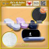 New Year Promotion High Quality Large Smooth Leather Glasses Case for Clear Plastic Glasses Cases thumbnail-2