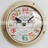 Dia 25 cm Rustic Round Metal Wall Clock, thumbnail-1
