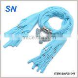 Fashion Hot Sell Jeweled Fancy Scarf for Hot Women and Girls thumbnail-1