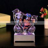 Crystal LED Swan Shape Crystal Photo Frame Wedding Favors Quality Choice thumbnail-2