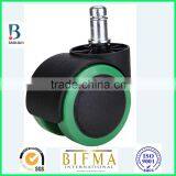 BL 50mm Smal Black& Green Durable Mute Swivel Outdoor Rubber Office Chair Caster thumbnail-5