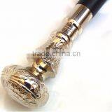 Designer Brass Handle Walking Stick/Antique Brass Walking Stick/Beautiful Walking Stick Wk1123 thumbnail-3