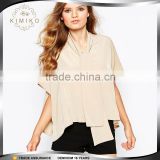 Hot Selling Products Short Sleeve Lady Blouse
