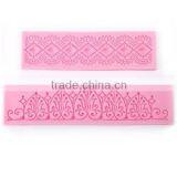 Flexible Hot Selling Silicone Lace Molds for Cake Decorating thumbnail-1