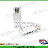 2013 Launching Classic LED USB3.0 External Card Reader, Slim and Pocket Size
