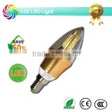 GSZ 5W long lifespan high brightness led flameless candle light bulb