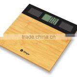 Light Bamboo Personal Scale With Solar Power