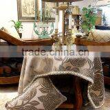 2015 New Design Decorative Jacquard Chenille Table Cloth,table Cover