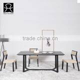 High Quality Modern Elegant Rectangle Dinning Table Wood MDF Dinning Table thumbnail-2