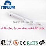 6 Bits Pen Screwdriver With LED Light thumbnail-1