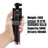 New Arrival Private Label Selfie Stick Blutooth Monopod, Selfie Stick With Bluetooth Shutter Button thumbnail-6