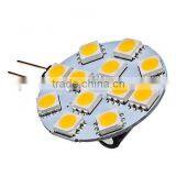 G4 1.5W 12x5050SMD 70LM 2700K Warm White Light LED Spot Bulb (12V)