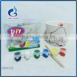 Paint By Yourself Kids' Best Intelligent Gift DIY Ceramic Flower Pot