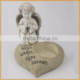 China Factory Low Price Sale Resin Angel Heart