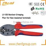 CE APPROVAL 1.5-10mm2 Hand Non-Insluated Terminals Ratchet Crimping Tools thumbnail-4