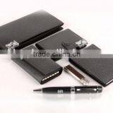 Luxury Leather Men Wallet Christmas New Year Corporate Business Gift Set thumbnail-2