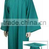 Economy Bachelor Graduation Cap and Gown Matte Emerald Green thumbnail-1