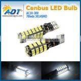 Canbus Error Free T10 W5W 194 168 501 Car White 78 3014 SMD LED Inverted Side Wedge Light Bulb