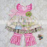 2016 New Arrival Toddler Outfits High Quality Baby Girls Ruffle Outfit Fashion Childrens Boutique Clothing thumbnail-6