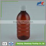 500ml PET Amber Plastic Bottle for Liquid Medicine thumbnail-1