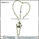 Fashion Metal Chain Handmade Antique Brass Anchor Anklet Foot Jewelry thumbnail-2