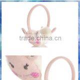 fluffy bunny knitted kids winter earmuffs with glitter nose and 3D ears