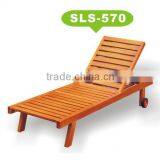 Ash Wood Swimming Pool Outdoor Garden Lounge Chair Sls-570 thumbnail-1