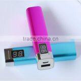 2600mah/2200mah 2000mah/1800mah /1200mah/1500mah Aluminium Alloy Metal Portable Power Bank Charger With Digital LCD Display