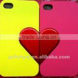 Lovely Heart Shaped Mobile Phone Housings for Iphone 4/4s