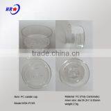 HRX-PC89 TRANSPARENT ROUND PLASTIC PC CUP OF CANDLE