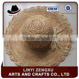 Crochet Raffia Beach Hat Caps With Tassel thumbnail-1