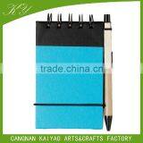 Wholesale Stationery Notebook a5 Eco Recycled Fsc Paper Spiral Notepads With Pen thumbnail-2