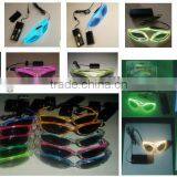 vivid EL flashing glasses / EL sunglasses / EL wire glasses in any color