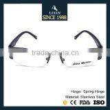 Luxury Brand New Design Metal Half-Rim Glasses Frame Rhinestone Women Black/Gray/Brown/Silver Frame Wide Temple SM4027 thumbnail-2