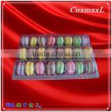 Cake Box for 24 Blister Macaron Gift Tray With 0.55 mm Clear Food Grade PET Cheap Clamshell Packaging thumbnail-5